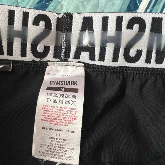 M Gymshark Women's S Fit Seamless Cycling Shorts Black White Flex GLSH006-BK/WH - Picture 10 of 11